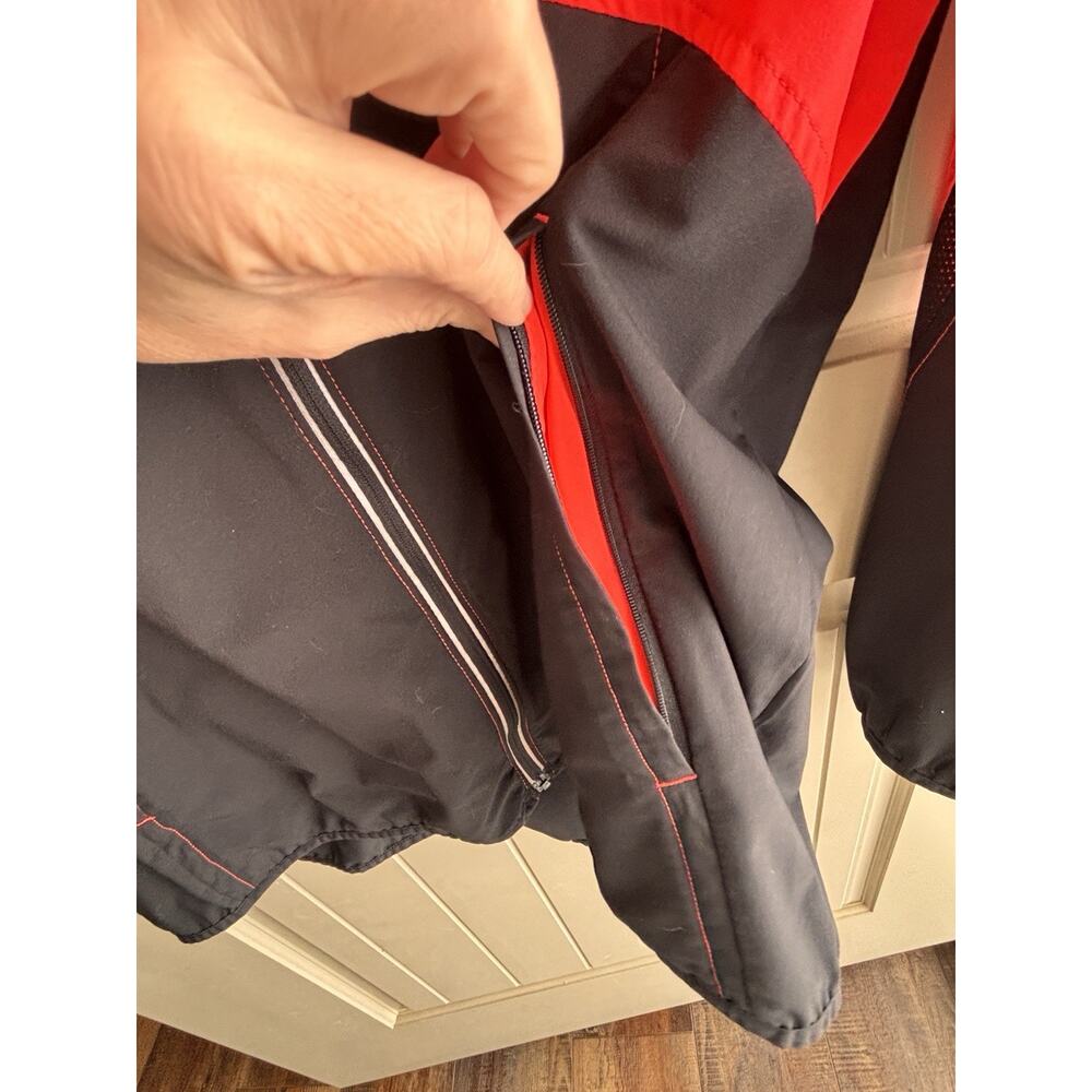 Under Armour Mens 2XL Run Black Orange Heatgear Hooded Running Jacket $70 - Picture 6 of 6